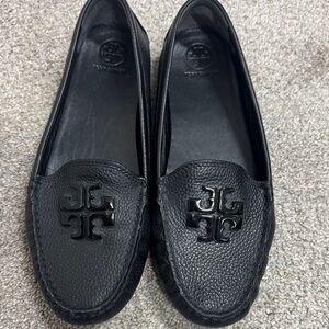 Tory Burch Black Lowell 2 Driver Leather Loafers